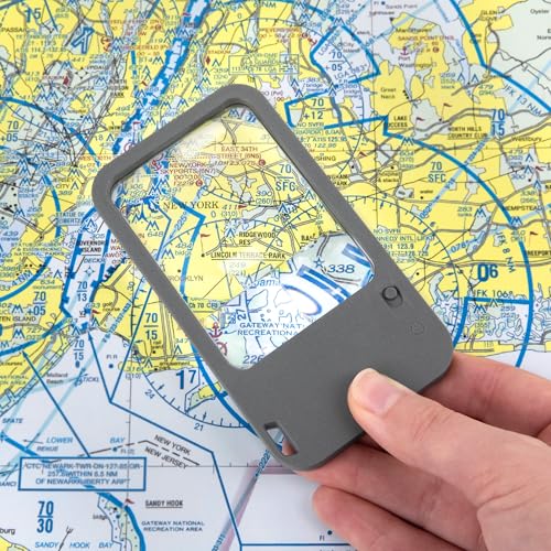 Carson Multi-Power LED Lighted Pocket Magnifier (PM-33), Gray - Image 5