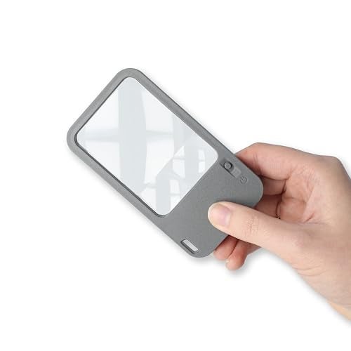 Carson Multi-Power LED Lighted Pocket Magnifier (PM-33), Gray - Image 2