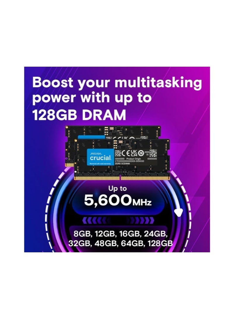 كروشيال ذاكرة كروشيال RAM 64GB (2x32GB) DDR5 5600MHz للابتوب - Image 5