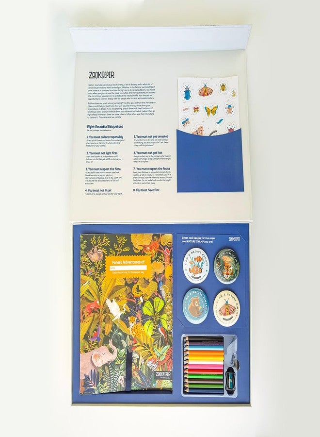 Zookeeper My Wild Wild Life Activity Box- Fun Learning Kit with 4 Nature + Travel Journals, 4 Badges, 4Sticker Sheet, Gift for Boys & Girls Ages, 6+ - Image 2