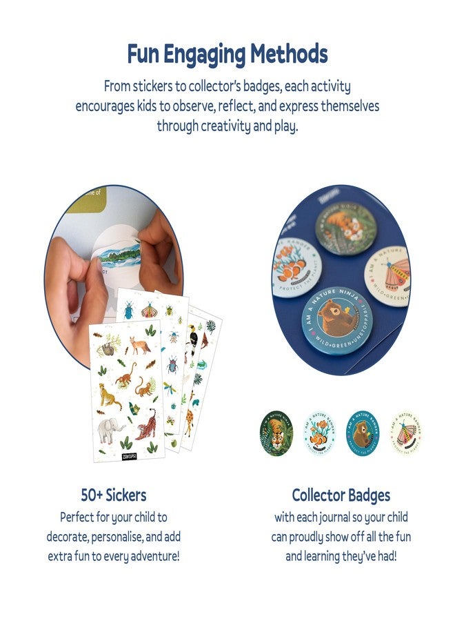 Zookeeper My Wild Wild Life Activity Box- Fun Learning Kit with 4 Nature + Travel Journals, 4 Badges, 4Sticker Sheet, Gift for Boys & Girls Ages, 6+ - Image 4