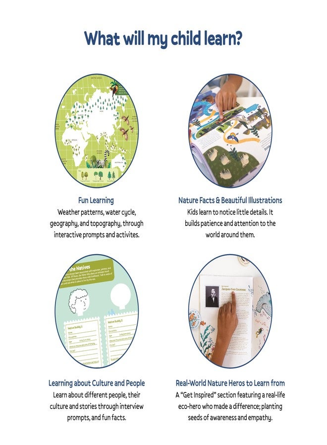 Zookeeper My Wild Wild Life Activity Box- Fun Learning Kit with 4 Nature + Travel Journals, 4 Badges, 4Sticker Sheet, Gift for Boys & Girls Ages, 6+ - Image 5