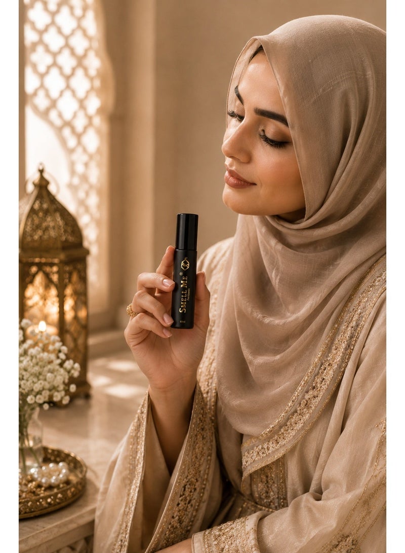 Smell Me Silk Musk Perfume Oil P01 10ml | Premium Long-Lasting Powdery Floral Fragrance with Lily of the Valley, Vanilla & Tolu Balsam | Alcohol-Free Concentrated Attar Roll-On for Women & Men - Image 3