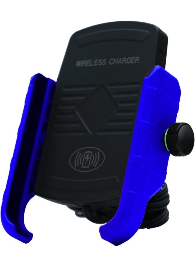 حامل هاتف دراجة قابل للتعديل مع شاحن لاسلكي - Image 3