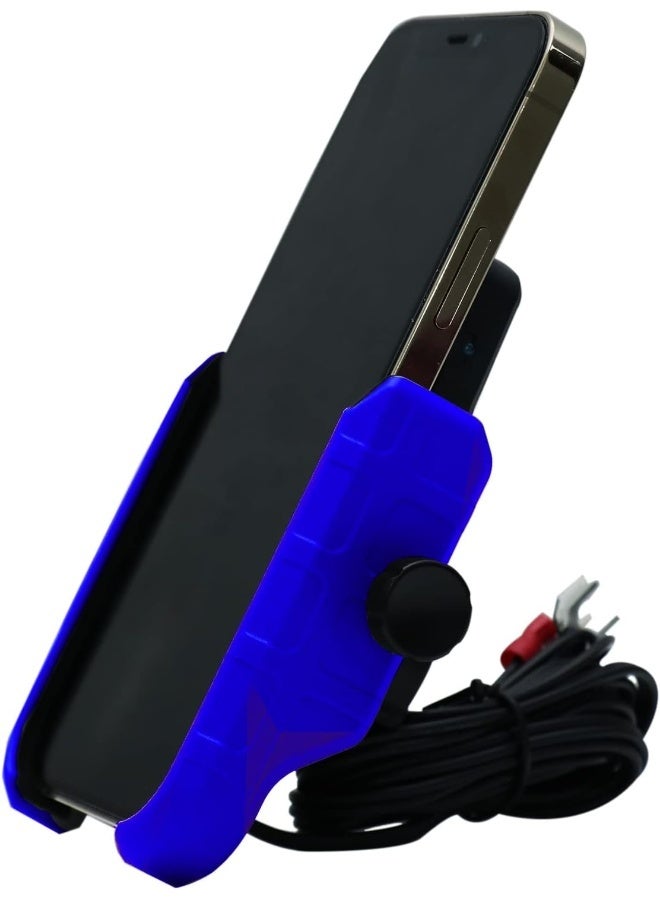 حامل هاتف دراجة قابل للتعديل مع شاحن لاسلكي - Image 2