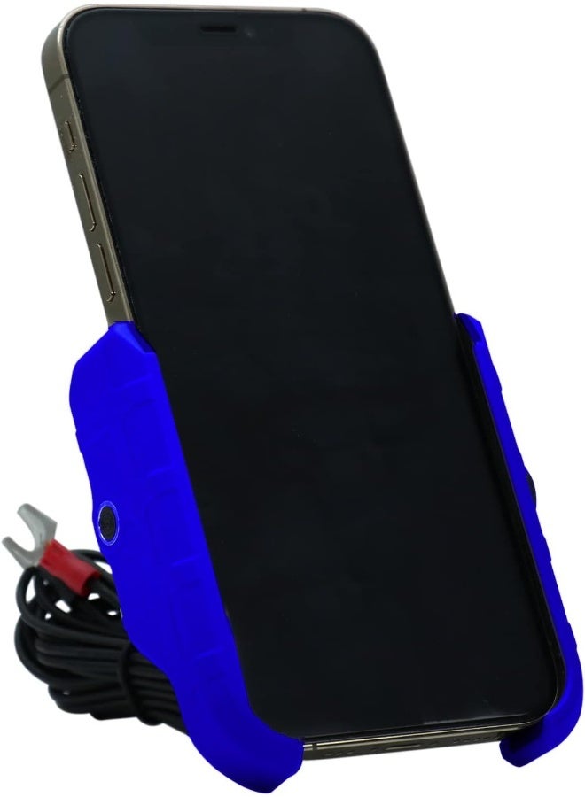 حامل هاتف دراجة قابل للتعديل مع شاحن لاسلكي - Image 1