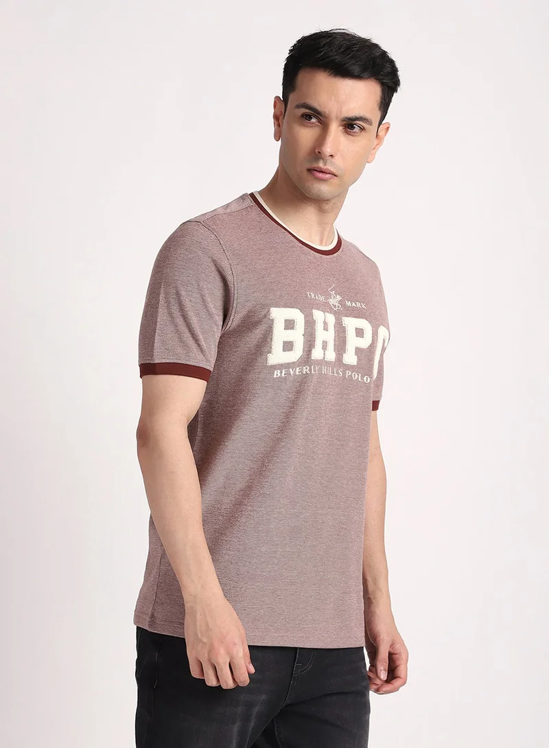 BEVERLY HILLS POLO CLUB  Logo Crew Neck T-Shirt for Men | Best Price UAE