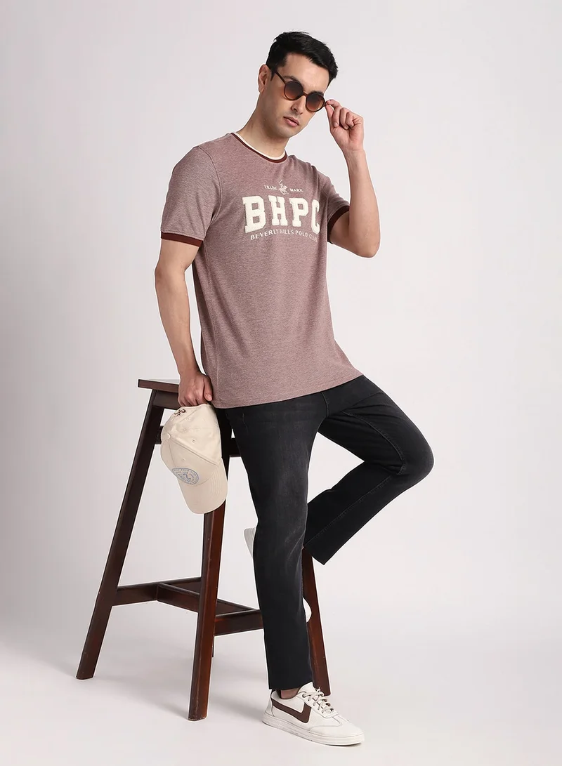 BEVERLY HILLS POLO CLUB  Logo Crew Neck T-Shirt for Men | Best Price UAE