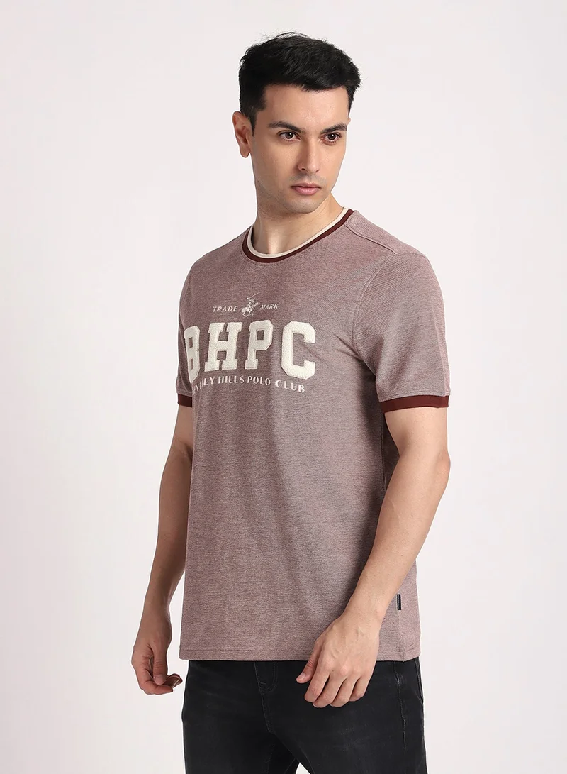 BEVERLY HILLS POLO CLUB  Logo Crew Neck T-Shirt for Men | Best Price UAE