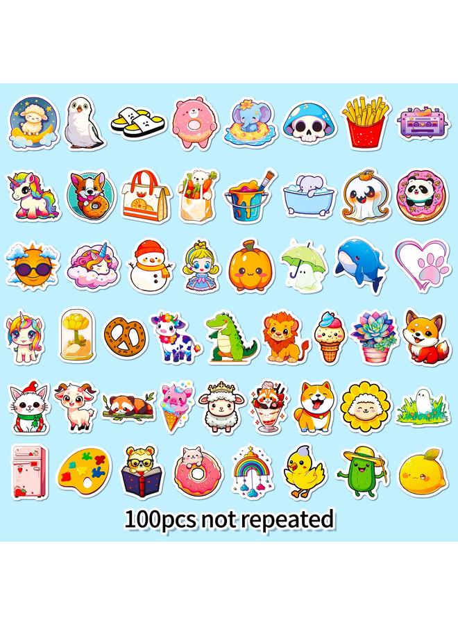 Bluejw 100 Small Size 4cm Cute Graffiti Hand Account Material Stickers Water Cup Notes Luggage Decoration Waterproof Stickers - Image 3