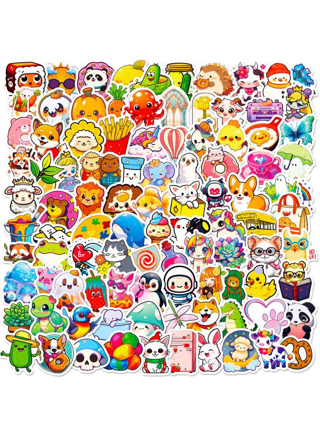 Bluejw 100 Small Size 4cm Cute Graffiti Hand Account Material Stickers Water Cup Notes Luggage Decoration Waterproof Stickers - Image 1