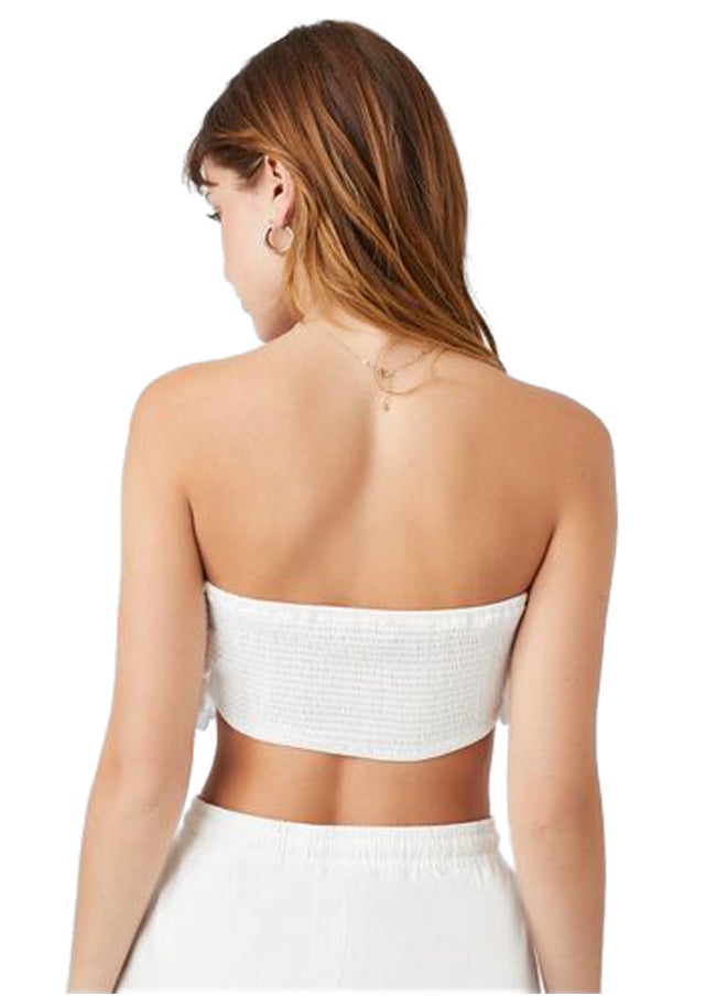 FOREVER 21 - Ruffle Cropped Tube Top - Image 1