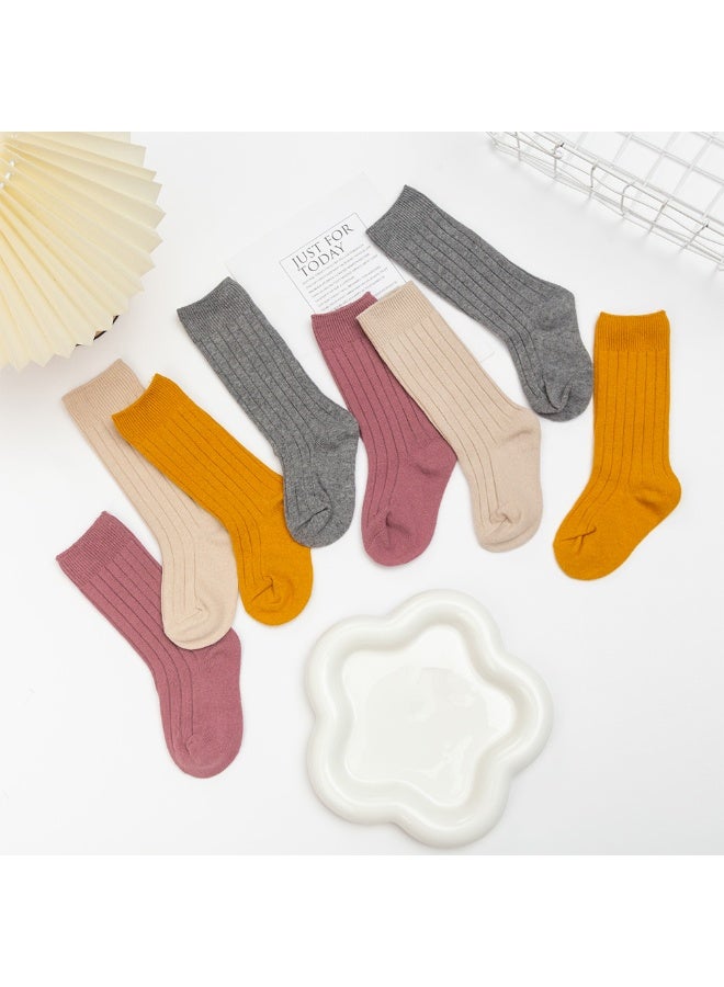 D'Daniela Mikha Socks & Ribbon Bow Set For Babies and Girls - Mustard Yellow - Image 4