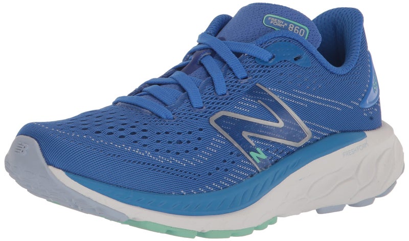 New Balance Girls Fresh Foam X 860 V13 Running Shoe Bright LapisBright Mint 12 Little Kid