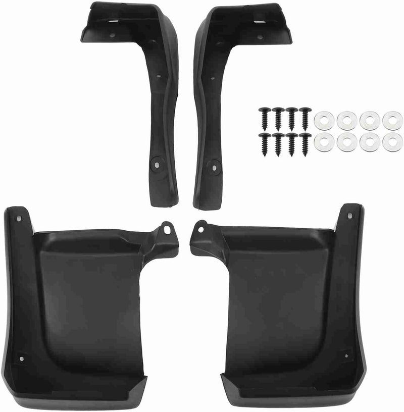 Car Mudguard Mudflap 4pcs Set, PVC Material, Fit for 2013-2017 - Durable Scratch, Easy Installation, Rainy Day Protection - Image 1
