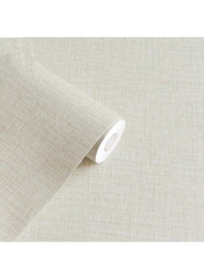 Anna 40cm x 10m Waterproof and Moisture-Proof Solid Color PVC Self-Adhesive  Art Wallpaper|Easy To Stick Adhesive Free Bedroom And Living Room Renovation Decorative Wallpaper  - Image 1