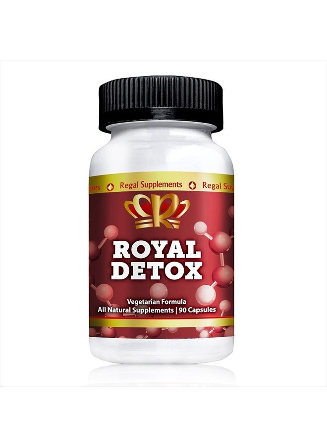Zeo Health Royal Detox HMC | Natural Cleanse with Cilantro, Chlorella, Zeolite, Spirulina, Apple Pectin | Supports Optimal Energy, Colon Health, Positive Mood, Immune Defense & Reduced Inflammation (90 Capsules)  - Image 1