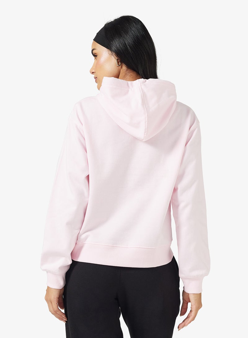 Ginger Basics Cotton Hooded Oversize Fleece Sweatshirt - Image 2