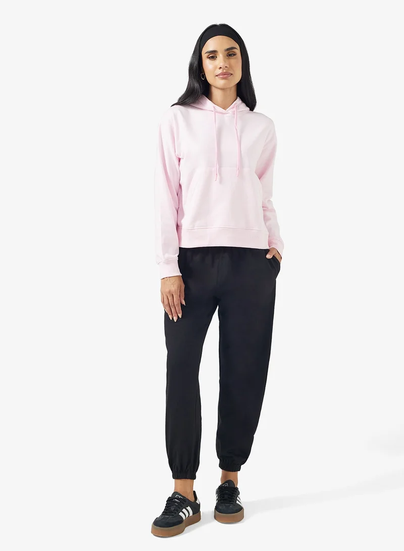Ginger Basics  Cotton Hooded Oversize Fleece Sweatshirt for Women | Best Price UAE