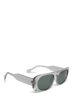 London Rag Flat Bridge Oval Sunglasses in Grey  - Image 2