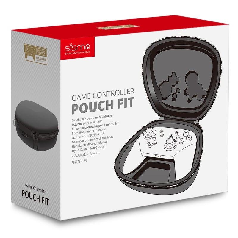 sisma Carrying Case Compatible with Nintendo Switch 2 Pro Controller, Hard Shell Original Switch Controller Protection Portable Travel Protective Case, Black - Image 2