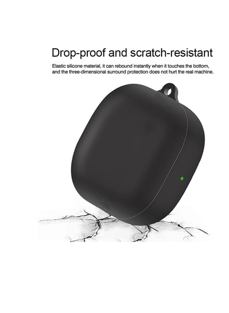 Case Compatible with Samsung Galaxy Buds 2 Pro/Buds 2 / Buds Live Case - Silicone Cover Holder for Earbuds - Black - Image 2