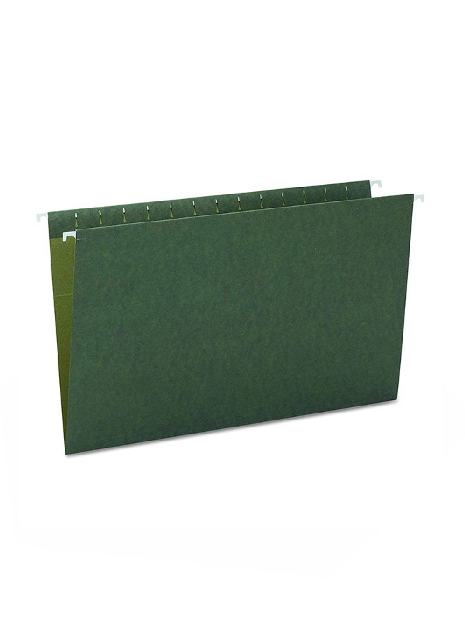 Smead Hanging File Folder, No Tabs, Legal Size, Standard Green, 25 per Box (64110)