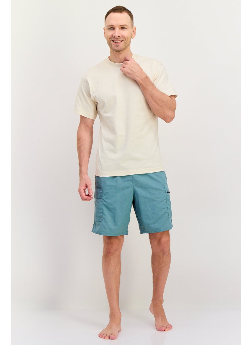 Men 8,5 Inseam Brand Logo Drawstring Swim Shorts, Slate Blue - pzsku/ZC3CC589160D100AB4DD7Z/45/_/1737642179/1cdd9422-a975-4001-8f70-45cae89d65c1