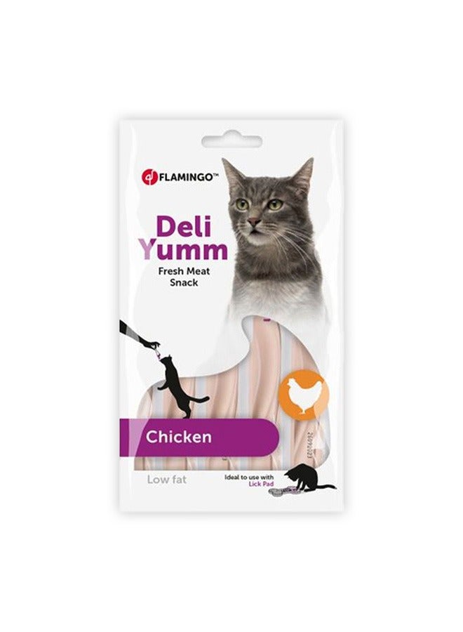 Flamingo Deli Yumm Fresh Meat Snack Chicken Cat Treats - 70GM - Image 1