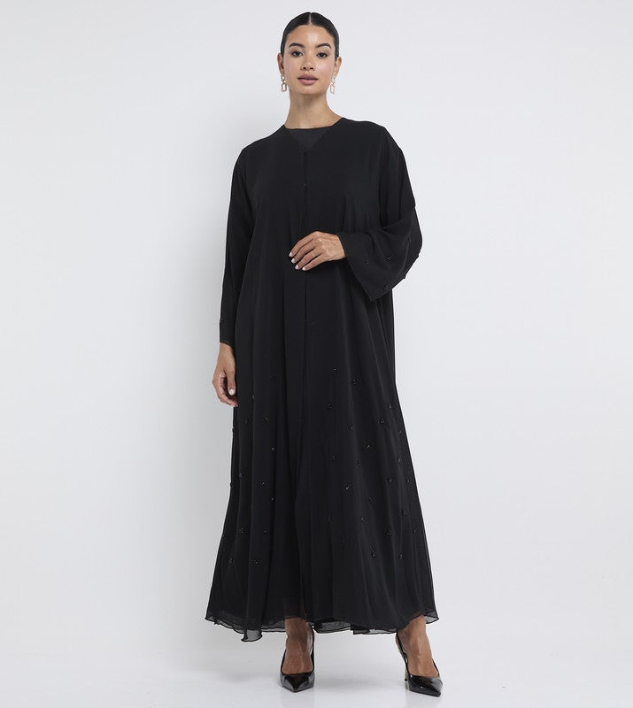 ROZA Stylish Hand Work Abaya - Image 1