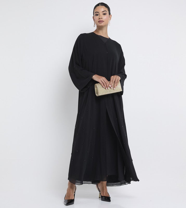 ROZA Stylish Hand Work Abaya - Image 5