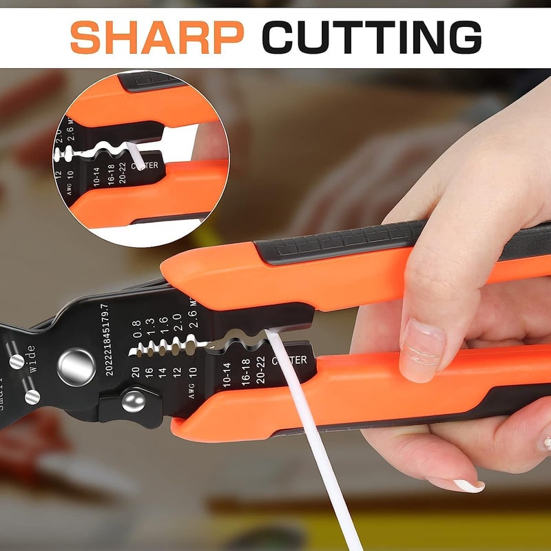 Jorex Mart Jorex Mart Special Wire Stripper for Electrician Multifunction Wire Plier Tool 6 in 1 Multifunctional Wire Strippers  - Image 5