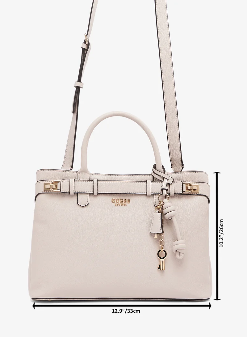 GUESS  Gregoria Large Girlfriend Satchel Bag for Women | Best Price UAE