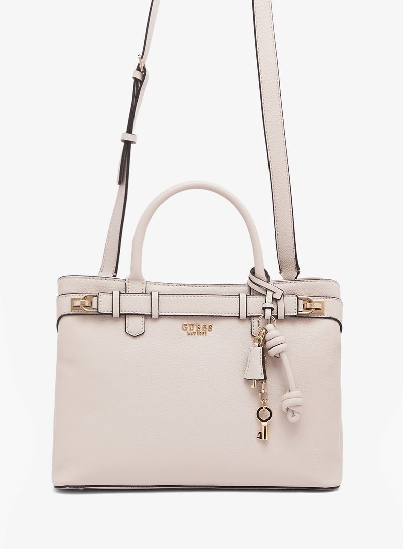 GUESS Gregoria Large Girlfriend Satchel Bag - Image 1