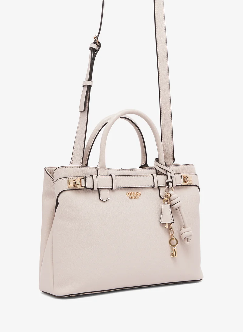 GUESS  Gregoria Large Girlfriend Satchel Bag for Women | Best Price UAE