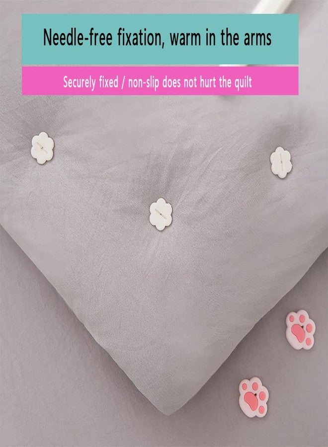 nanaxagly Quilt Holder Bed Sheet Clip, Needle-Free Safe Invisible Soft Silicone Quilt Holder, Prevents Comforters from Shifting Inside Cover, for Sofas, Sheets, Carpets, Floor Mats, etc. - Image 2