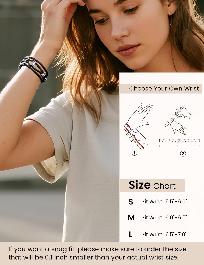 Newlibery Beaded Bracelet Compatible with Apple Watch Band 40mm 41mm 38mm 42mm(S10/11) Women Boho Braided Solo Loop Nylon Stretchy Dressy Replacement Strap for iWatch Series 11/10/9/8/7/6/5/4 SE 3/2/1 - Image 2