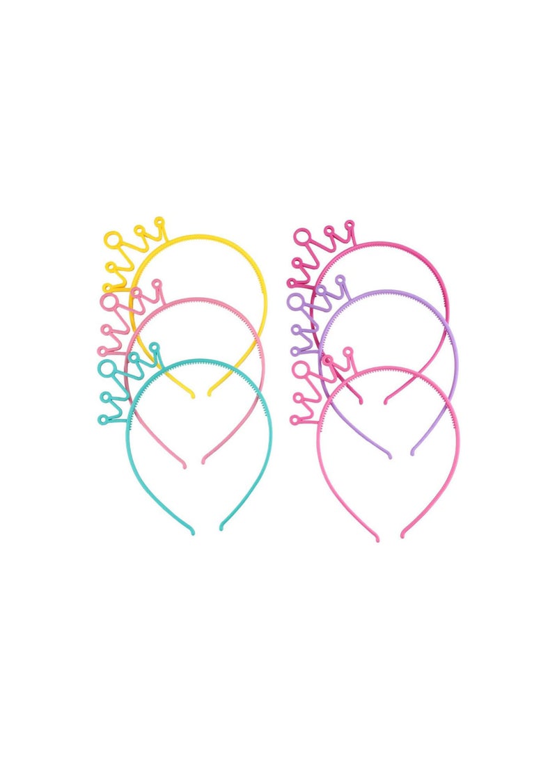 GGOOT 24pcs Plastic Crown Headband Tiaras Apparel Accessories Novelty Princess Hats Tiaras Crowns Hair Bands Headpiece Headwear Headhoop Kids Party Favors Supplies - Image 1