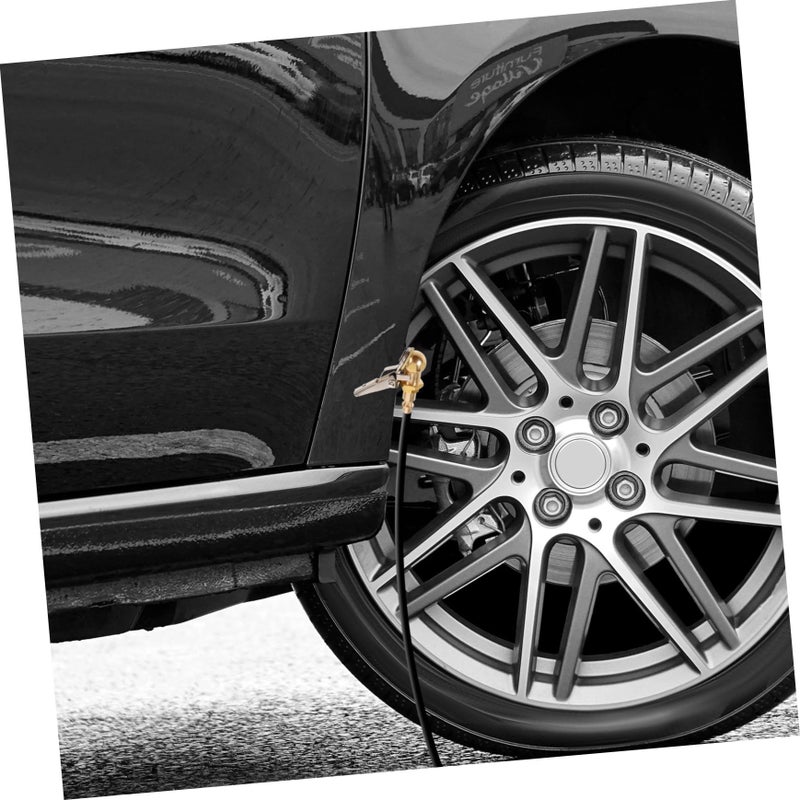 CLISPEED 2pcs Brass Locking Air Chuck Tire Inflator Clamp Quick Easy Inflation for Car Bike - Image 4