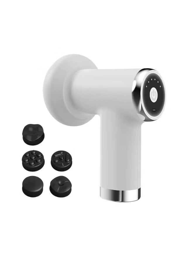 Portable Electric Body Massager YX-710 with 6 Speed Levels and 5 Massage Heads – Deep Tissue Muscle Relaxation Device for Neck, Back, Shoulders, Arms and Legs, Rechargeable Type-C Design - Image 1