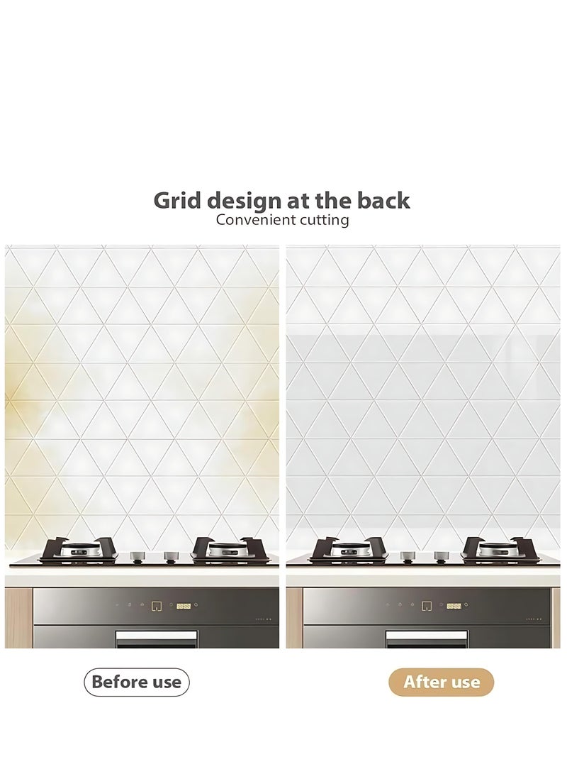 Transparent Electrostatic Wall Protector Film, Adhesive-Free Static Cling, Waterproof, Oil-proof, Scratch-resistant, Dirt-resistant, Keeps Walls Clean and Fresh, 500cm×45cm Multi-Purpose Protective Film for Kitchen, Living Room, Cabinets, Tables, Doors, and More - Image 5