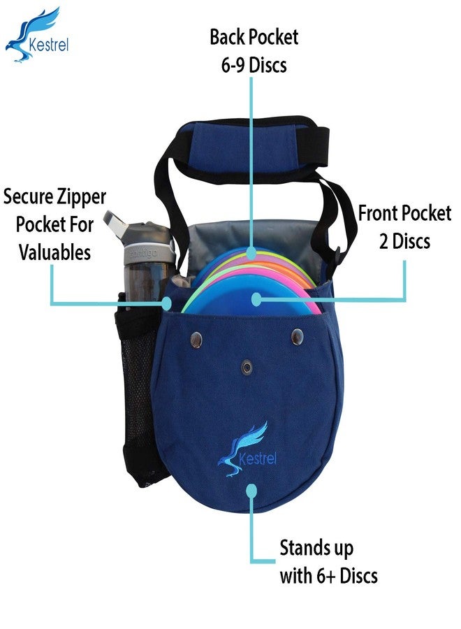 Kestrel Pro Frisbee Golf Disc Set - 3 Disc Golf Discs & Blue Disc Golf Bag - Includes Disc Golf Driver, Midrange Disc & Disc Golf Putter - Pro Disc Golf Set to Enjoy The Outdoors - Image 3