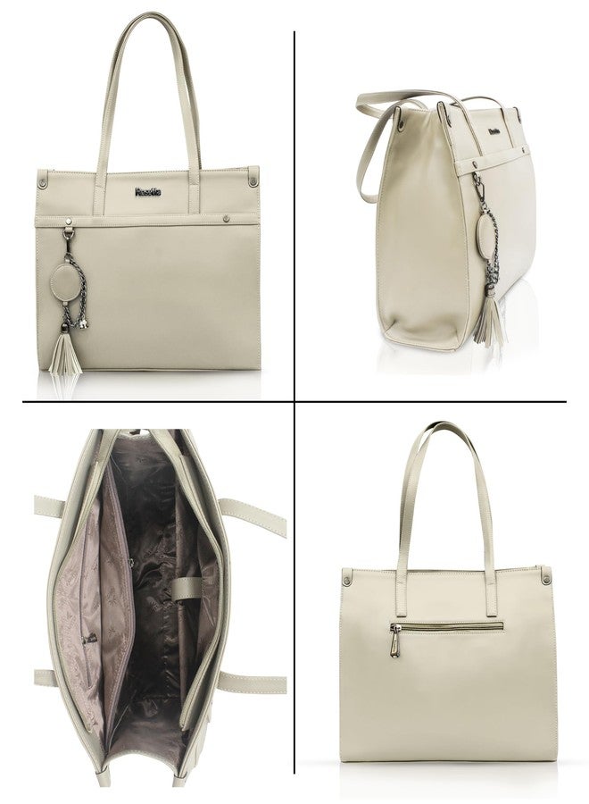 روزيتا مجموعة هدايا التجميل روزيتا 6 في 1 للنساء | حقيبة يد بيج مع جل للوجه، لوشن الصبار، جل استحمام، ملح استحمام ومرطب شفاه | مجموعة سبا فاخرة. - Image 4