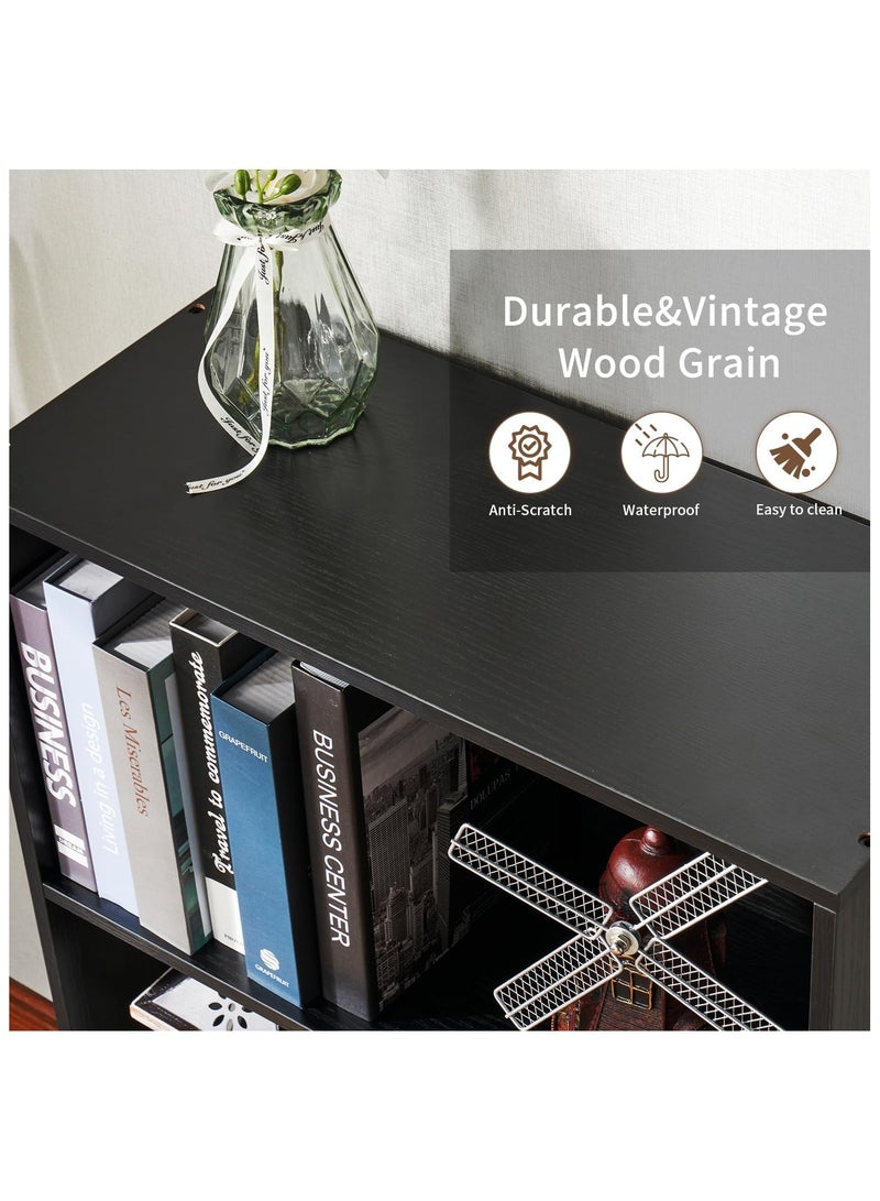 غوغويا أرفف كتب وخزائن كتب أرفف تخزين أرضية قائمة 6 طبقات عرض أرفف تخزين 180 سم خزانة كتب طويلة 180 سم أثاث ديكور منزلي للمكتب المنزلي، غرفة المعيشة، غرفة النوم - Image 3