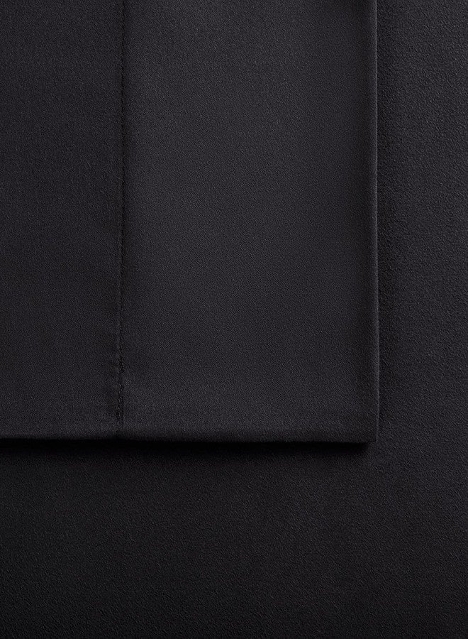 سيرتا طقم ملاءات سرير سرتا سيمبلي كلين فائق النعومة، مضاد للحساسية، مقاوم للبقع، بجيب عميق، 3 قطع، لون أسود، مقاس توين إكس إل - Image 3