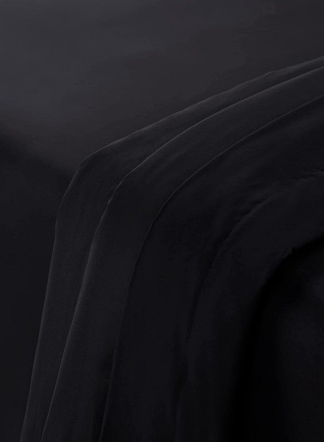 سيرتا طقم ملاءات سرير سرتا سيمبلي كلين فائق النعومة، مضاد للحساسية، مقاوم للبقع، بجيب عميق، 3 قطع، لون أسود، مقاس توين إكس إل - Image 4