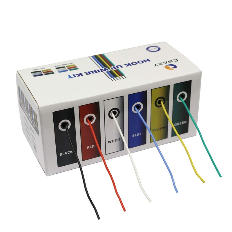 CBAZY™ Hook up Wire Kit (Stranded Wire Kit) 20 Gauge Flexible Silicone Rubber Electric Wire 6 Colors 19.6 feet Each 20 AWG - Image 5