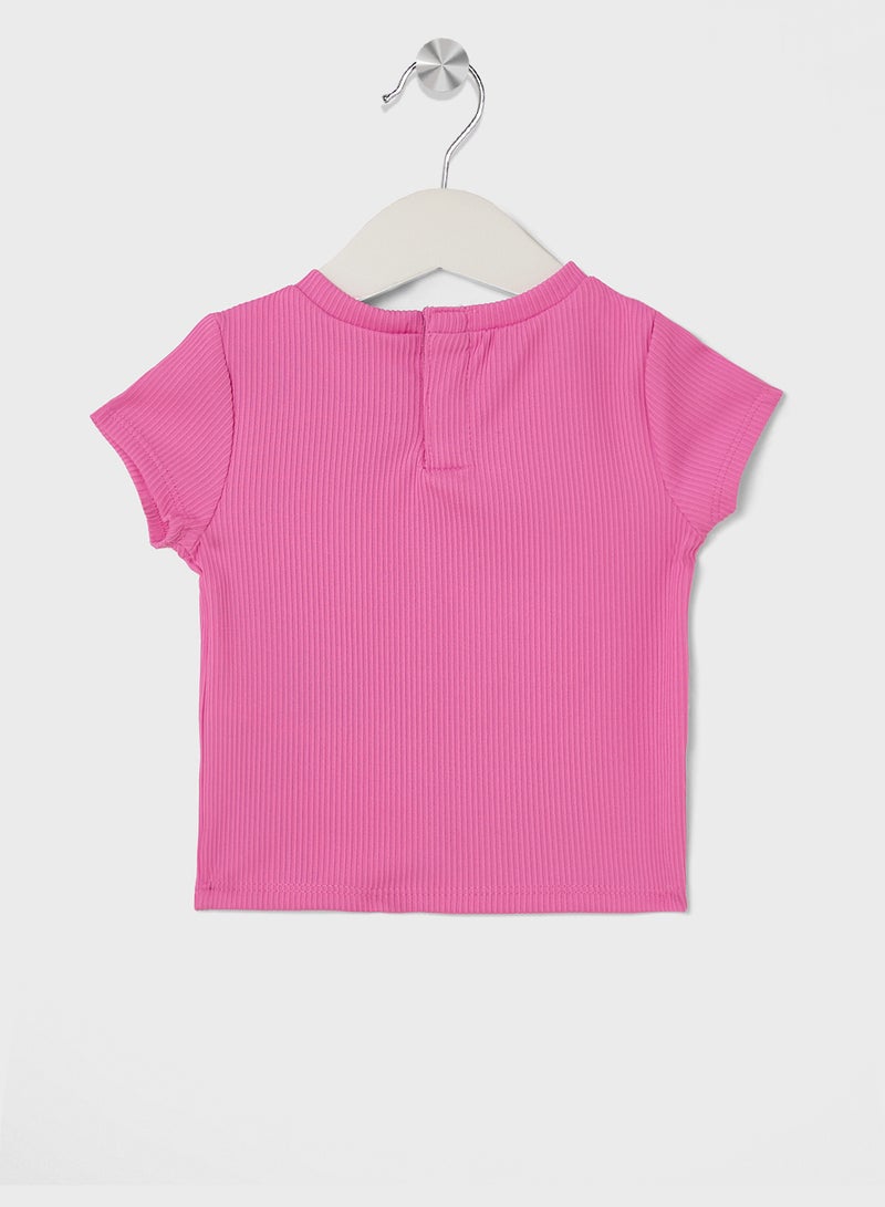 Nike Kids French Ribbed T-Shirt & Shorts Set  - Image 3