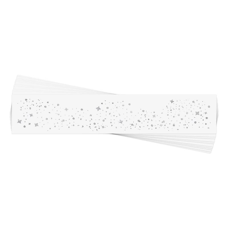 GALACTIC SILVER FACE FRECKLES set of 10 premium festival waterproof temporary metallic silver foil face Flash Tattoos  silver freckles metallic face flash face shimmer freckles
