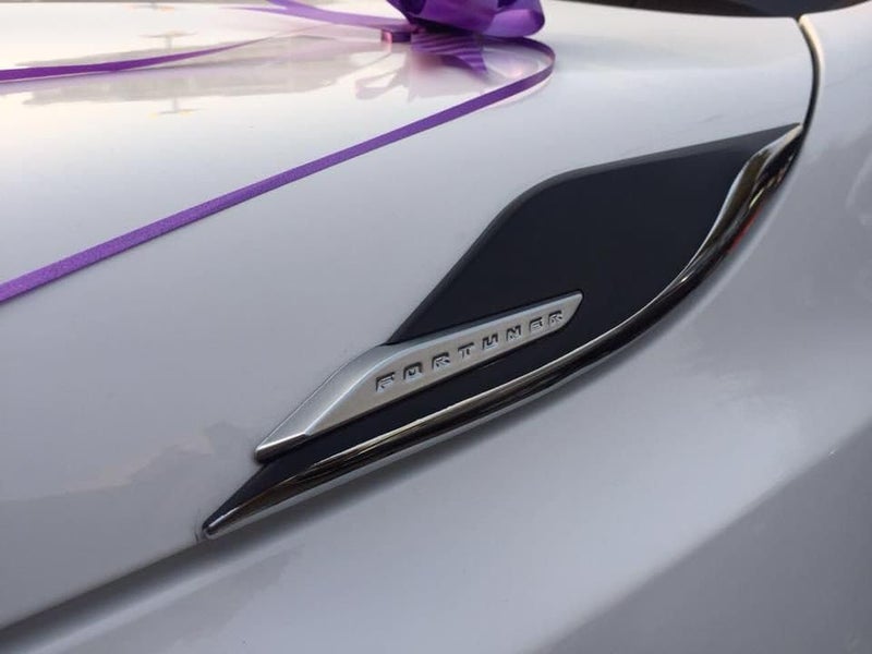 Automaze 4pc Car Air Flow Intake Decorative Side Vent Hood Cover Fender Garnish Compatible For Fortuner 2016+ Side Vent - Image 4